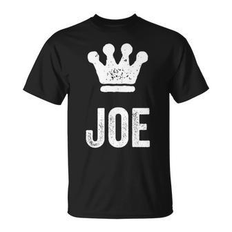 ジョー・ザ・キングクラウン＆ネーム・デザイン・フォー・メンズ・フォー・メンズ Tシャツ - Kawaiitshirt