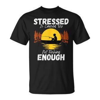 ストレスはファニーバスフライを十分に釣らないことが原因です Tシャツ - Kawaiitshirt