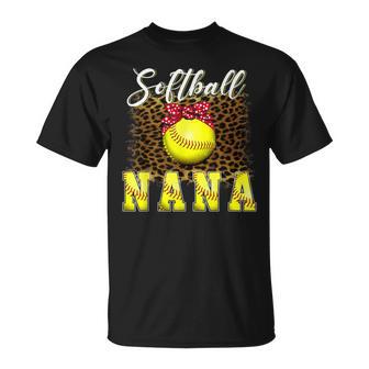 ソフトボール 野球 ナナ ヒョウ柄 おもしろい 母の日 2023 Tシャツ - Kawaiitshirt