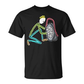 タイヤ交換。 Tシャツ - Kawaiitshirt