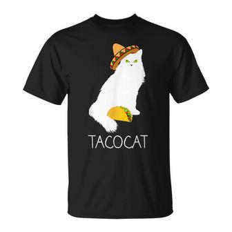 タコキャット-楽しい猫の回文 Tシャツ - Kawaiitshirt