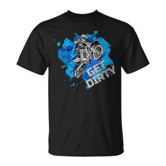 ダーティオフロードバイクダートバイクオートバイマッドスポーツを入手 Tシャツ - Kawaiitshirt