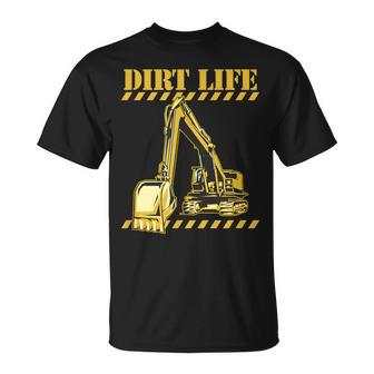 ダートライフ 建設掘削機 重機 オペレーター Tシャツ - Kawaiitshirt