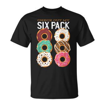 チェックアウトおれのシックスパックおもしろドーナツ Tシャツ - Kawaiitshirt