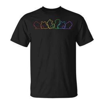 チンチラ Lgbt レインボー ロングテール チンチラ Tシャツ - Kawaiitshirt