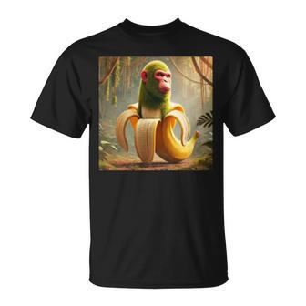 チンパンジーニ バナニーニ 長袖tシャツ Tシャツ - Kawaiitshirt