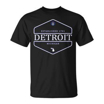 デトロイトミシガン州 デトロイトミシガン州 Tシャツ - Kawaiitshirt