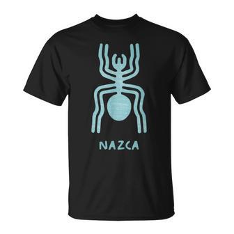 ナスカ ライン ペルーの地上絵モンキー宇宙飛行士クモ レトロ Tシャツ - Kawaiitshirt