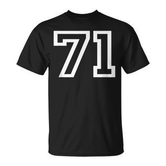ナンバー71 代表チームスポーツチーム 誕生日 年齢 年 Tシャツ - Kawaiitshirt