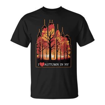 ニューヨーク市の秋が大好き Tシャツ - Kawaiitshirt
