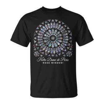 ノートルダム大聖堂 ローズウィンドウ Tシャツ - Kawaiitshirt