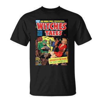 ハロウィン ホラー ヴィンテージ 魔女 コミックブック レトロ 怖い 面白い Tシャツ - Kawaiitshirt