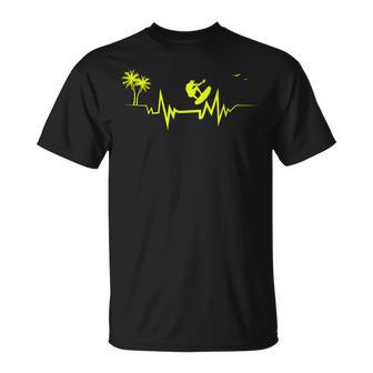 ハワイサーファーのためのサーフハートビートクールウェーブ 長袖tシャツ Tシャツ - Kawaiitshirt