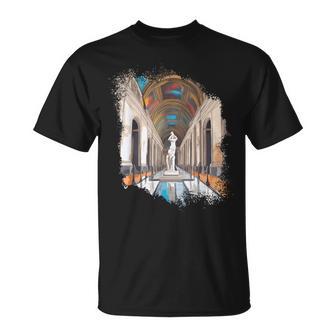 パリ アートワーク ルーヴル美術館 フランス観光 フランス Tシャツ - Kawaiitshirt