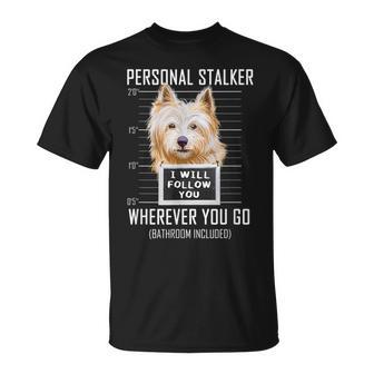 パーソナルストーカー犬ノーリッチテリア私はあなたに従います Norwich Terrier Dog Tシャツ - Kawaiitshirt