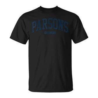 パーソンズ カンザス Ks カレッジユニバーシティスタイル ブルー Tシャツ - Kawaiitshirt