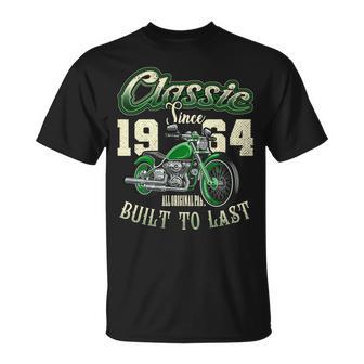ビンテージ バイク バイカー バイクの誕生日 1964 年生まれ 長袖tシャツ Tシャツ - Kawaiitshirt