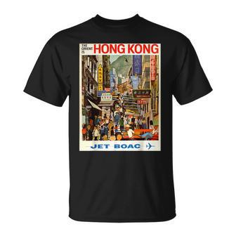 ビンテージポスター 香港レトロtシャツ Tシャツ - Kawaiitshirt