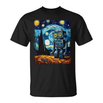 ビンテージロボットアート ゴッホ おもちゃ ロボットビルダー ロボティクス 長袖tシャツ Tシャツ - Kawaiitshirt