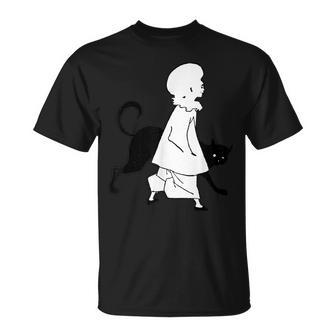 ピエロと猫、オーブリー・ビアズリー作のセント・ポールズ1893年 Tシャツ - Kawaiitshirt