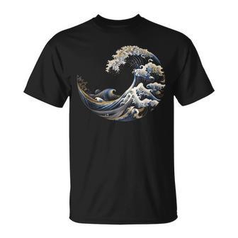 フィボナッチ数列カナガワウェーブ Tシャツ - Kawaiitshirt