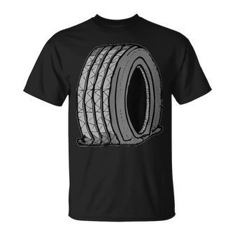 フラットタイヤ Tシャツ - Kawaiitshirt