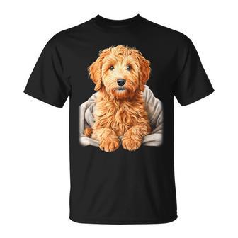 ブランキー付きのかわいいゴールデンドゥードル犬 Tシャツ - Kawaiitshirt