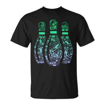 ボウリングピンtシャツ ボウラー用 Tシャツ - Kawaiitshirt