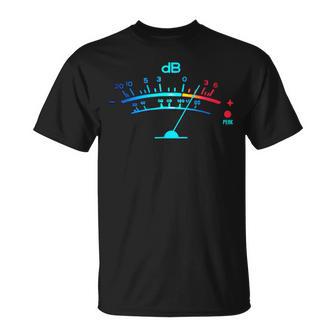 ボリュームvu メーター ビンテージ オーディオ エンジニア レコーディング Tシャツ - Kawaiitshirt