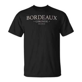 ボルドー フランス シンプル ボルドー フランス Tシャツ - Kawaiitshirt