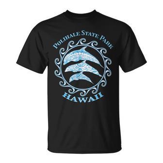 ポリハレ州立大学公園 ハワイ部族 イルカ 海の動物 Tシャツ - Kawaiitshirt