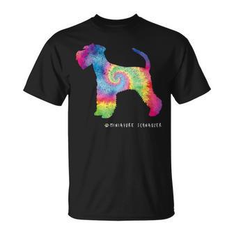 ミニチュアシュナウザー かわいい子犬 ペット 犬の飼い主 ヒッピー タイダイ Tシャツ - Kawaiitshirt