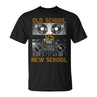 ミュージックdjs オールドスクールvs ニュースクールターンテーブル Tシャツ - Kawaiitshirt