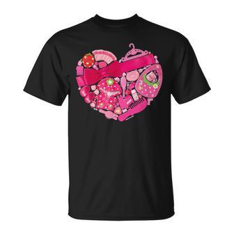 メルちゃん モチーフグラフィック 〜ハート〜 Tシャツ - Kawaiitshirt