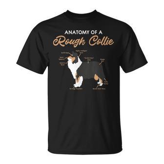 ラフコリーの解剖学ファニードッグパピーギフト T Tシャツ - Kawaiitshirt