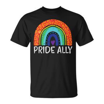 レインボーフラッグ プライド アリー ゲイプライド 月 Lgbtq Ally Lgbt Tシャツ - Kawaiitshirt