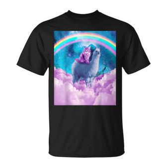 レインボーラマ-キャットラマ Tシャツ - Kawaiitshirt
