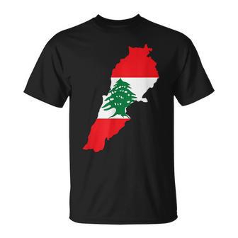 レバノン国旗 地図 ベイルート 杉の木 レバノン ヘリテージデザイン Tシャツ - Kawaiitshirt