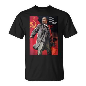 レーニンは生きた、レーニンは生きる、レーニンは生きる！ソビエト。Ovi8 Tシャツ - Kawaiitshirt