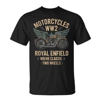 ロイヤルエンフィールドwdReクラシックモーターサイクルww2 Tシャツ - Kawaiitshirt