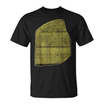 ロゼッタストーン エジプト象形文字 考古学 エジプト学 Tシャツ - Kawaiitshirt