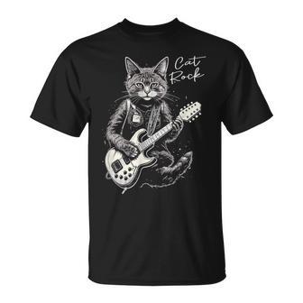 ロック・キャット I ギターを弾く猫 Tシャツ - Kawaiitshirt