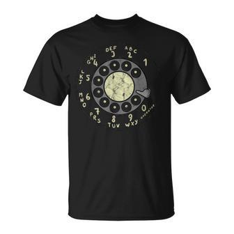 ロータリーダイヤルヴィンテージ古い電話番号 Tシャツ - Kawaiitshirt