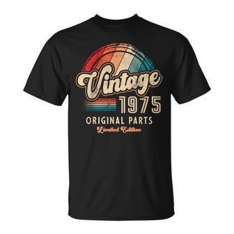 ヴィンテージ 1975 オリジナル・パーツ 限定版 誕生51周年記念 Tシャツ - Kawaiitshirt