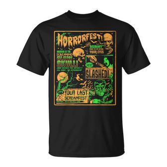 ヴィンテージ・ハロウィーン・クラシック・ホラー映画ポスター ホラーフェスト Tシャツ - Kawaiitshirt