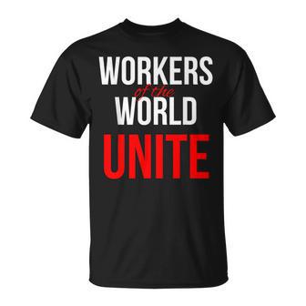 万国の労働者団結せよ Tシャツ - Kawaiitshirt
