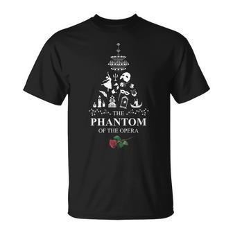 公式「オペラの怪人」クリスマスツリー Tシャツ - Kawaiitshirt