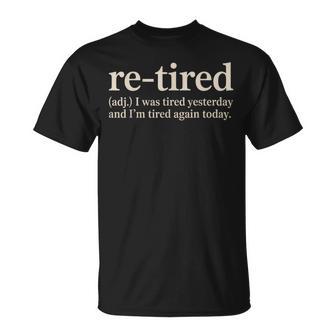 再疲れた面白い退職の名言 Tシャツ - Kawaiitshirt