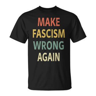 反ファシズムシャツ。Make Fascism Wrong Again 。 長袖tシャツ Tシャツ - Kawaiitshirt