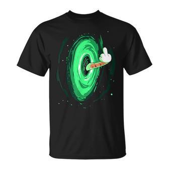 可愛いお笑い猫 背中に中指付き Tシャツ - Kawaiitshirt